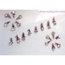 3 Sets jewel Bindis Body Jewelry crystals, diamante, jewels, doll nails art tattoos - 48 bindis