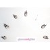 3 Sets of Bindis Body Jewelry in Red Gold Black with crystals, diamante, jewels - 28 Bindis total