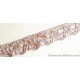 1/2" Metallic Champagne Braided Sequins Trim Bridal Wedding Lace Cake Jewelry BT107