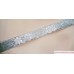 7/8" Silver on Silver Bridal Jacquard Floral Trim  LOTR SCA Renaissance BT111