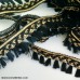 1" Black Gold Tassel Fringe Trim Braided Loops Home Decor Curtains Pillows Lampshade Dance Costumes TT102 1" Black Gold Tassel Fringe Trim Braided Loops Home Decor Curtains Pillows Lampshade Dance Costumes TT102