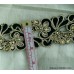 Jeweled Embroidered Hand Worked Cut-work Trim Lace Ribbon 1 7/8" Wide Regal SCA Renaissance LOTR Bollywood Wedding Sari Border Royal Costume JT101 Jeweled Embroidered Hand Worked Cut-work Trim Lace Ribbon 1 7/8" Wide Regal SCA Renaissance LOTR Bollywood Wedding Sari Border Royal Costume JT101