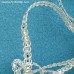 1/4" Metallic Silver Braided Sequin Trim Bridal Wedding Lace Veils Belts Doll Jewelry LOTR SCA Renaissance BT120