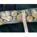 Black Metallic Gold Hand Embroidered Zardozi Trim 2 3/8" Wide  Ribbon Lace Sari Border Vestments Regal Military Renaissance LOTR Evening wear ZT103 Black Metallic Gold Hand Embroidered Zardozi Trim 2 3/8" Wide  Ribbon Lace Sari Border Vestments Regal Military Renaissance LOTR Evening wear ZT103