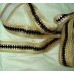 1 6/8" Black Gold Harlequin Diamonds Metallic Velvet Trim Lace Ribbon Military Vestment LARP Costume Upholstery Home Decor Sewing Crafts MT102