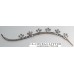 Metallic Silver Bridal Bindis Set with Crystals BB103