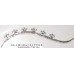 Metallic Silver Bridal Bindis Set with Crystals BB103
