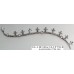 Metallic Silver Bridal Bindis Set with Crystals BB105