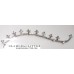 Metallic Silver Bridal Bindis Set with Crystals BB105