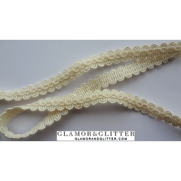 3 yards Ivory White Gimp Guimp Bridal Lace Trim Veil Wedding accessories TW103