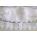 1 5/8" Wide White Bridal Flowers Leaves Scalloped Edge Lace Trim Veil  TW105